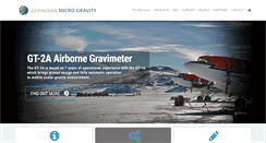 Desktop Screenshot of canadianmicrogravity.com